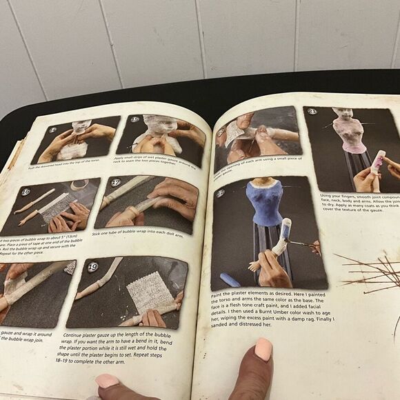 Plaster Studio Mixed Media Techniques Painting Casting and Sculpting Book - Picture 16 of 16